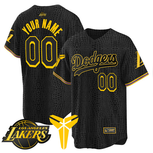 Los Angeles Dodgers Cool Base Mamba V2 Limited Custom Jersey