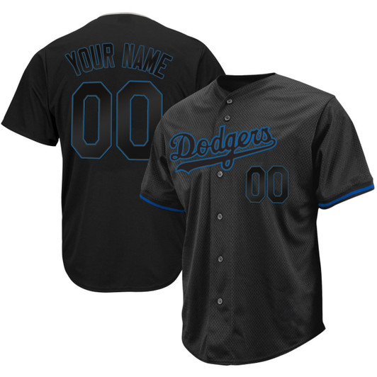 Los Angeles Dodgers Limited Custom Jersey - Black Royal