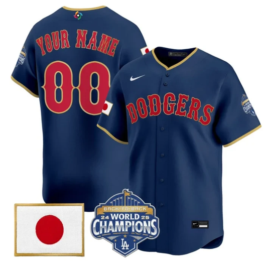 Los Angeles Dodgers Limited Custom Jersey - Navy