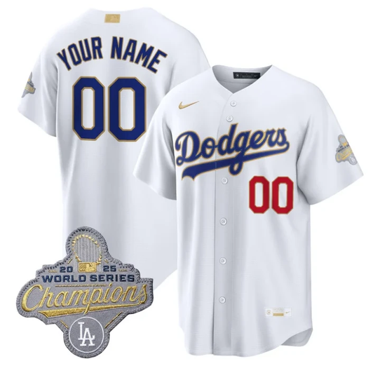 Los Angeles Dodgers Limited Custom Jersey - White