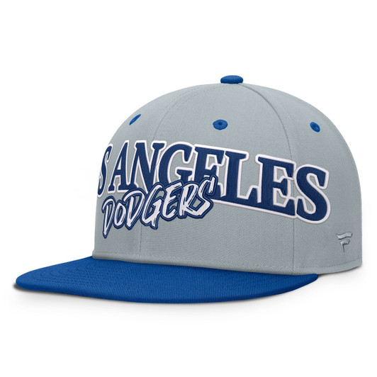 Los Angeles Dodgers Fanatics Men'S Twill Fitted Hat Limited Jersey - Gray