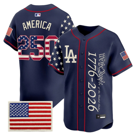 Los Angeles Dodgers Men America Edition Vapor Premier V2 Limited Jersey
