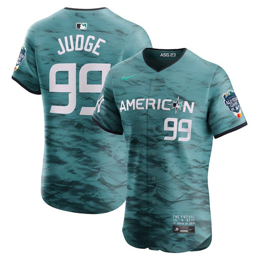 Aaron Judge #99 American League Nike 2023 Star Game Vapor Premier Elite Player Jersey - Teal