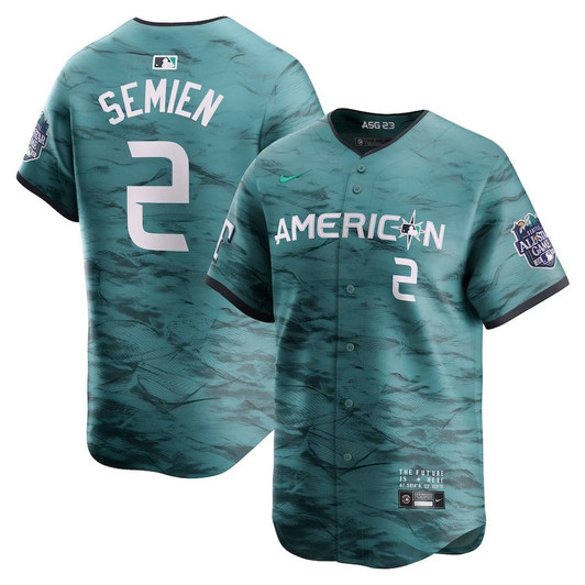 Marcus Semien #2 American League Nike 2023 Star Game Limited Player Jersey - Teal