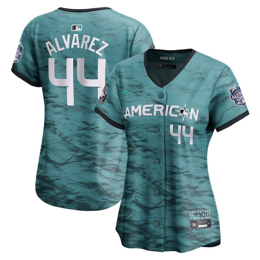 Yordan Alvarez #44 American League Nike Women 2023 Star Game Limited Player Jersey - Teal