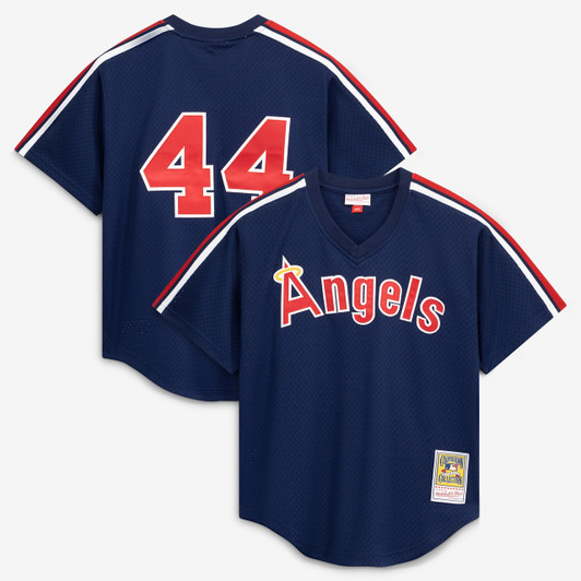 Reggie Jackson Angels Mitchell & Ness Men'S California Authentic Batting Practice Jersey - Navy
