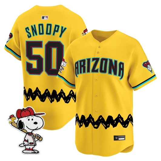 Arizona Diamondbacks Men X Peanuts Vapor Premier Limited Jersey