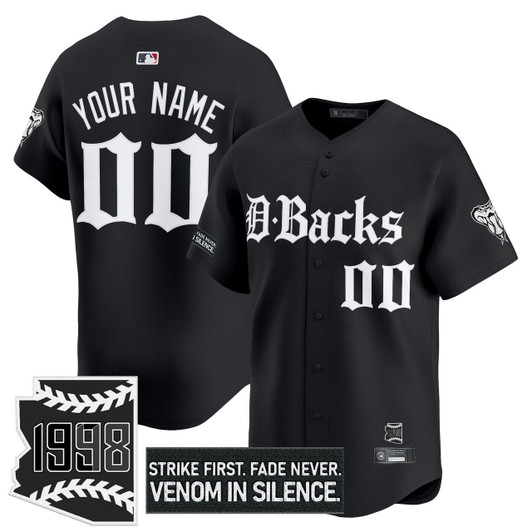 Gothic Desert Arizona Diamondbacks ' Fang Edition' Vapor Premier Limited V2 Custom Jersey