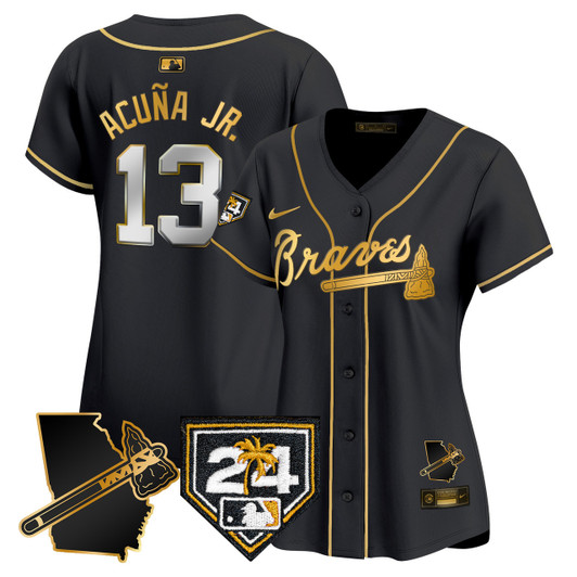 Atlanta Braves Women'S 2024 Spring Training Georgia Patch Vapor Premier Limited Jersey