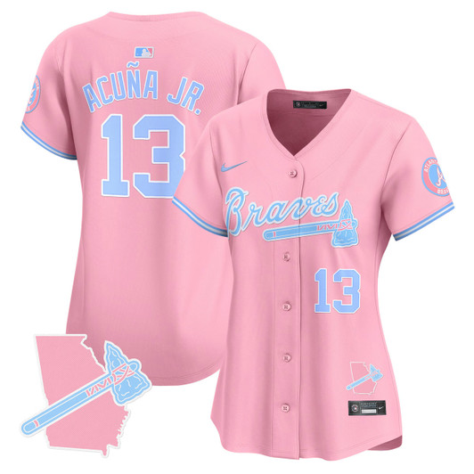 Atlanta Braves Women'S Vapor Premier Limited Jersey - Bubblegum Pink