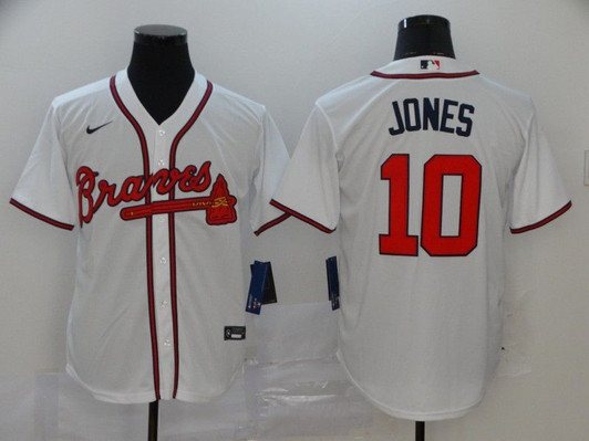 Chipper Jones #10 Atlanta Braves 2020 Limited Jersey - White