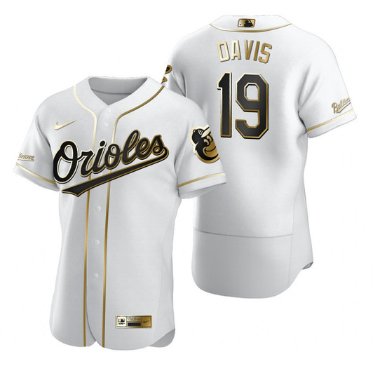 Chris Davis #19 Baltimore Orioles Brandedition White Gift Orioles Fans Limited Jersey - Golden