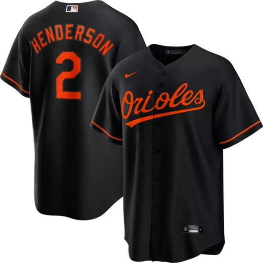 Gunnar Henderson #2 Baltimore Orioles Nike Men'S Limited Cool Base Jersey - Black