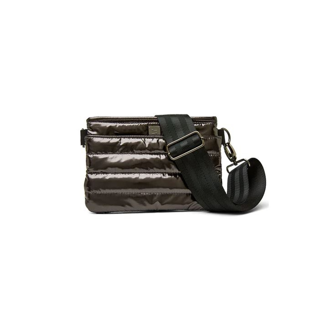 Think Royln Downtown Crossbody in Dark Mocha Patent