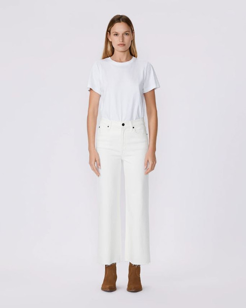 Grace Crop Jeans, White