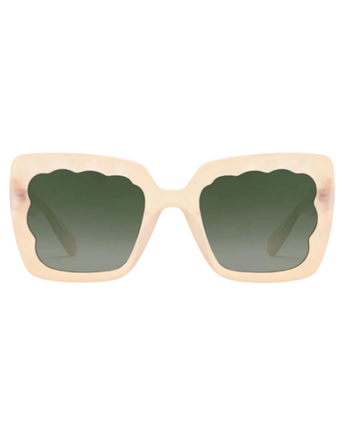 Elizabeth Sunglasses, Iridescent Blonde Mirrored