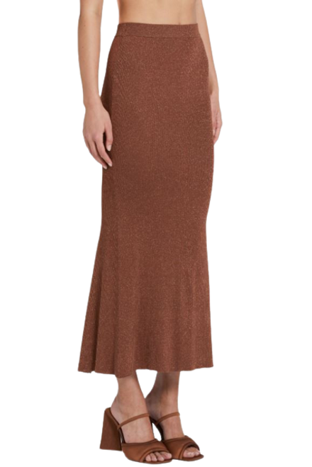 Vanita Skirt, Brown/Copper