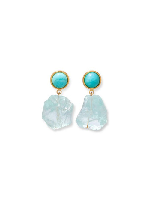 Glacier Bay Earrings, Blue