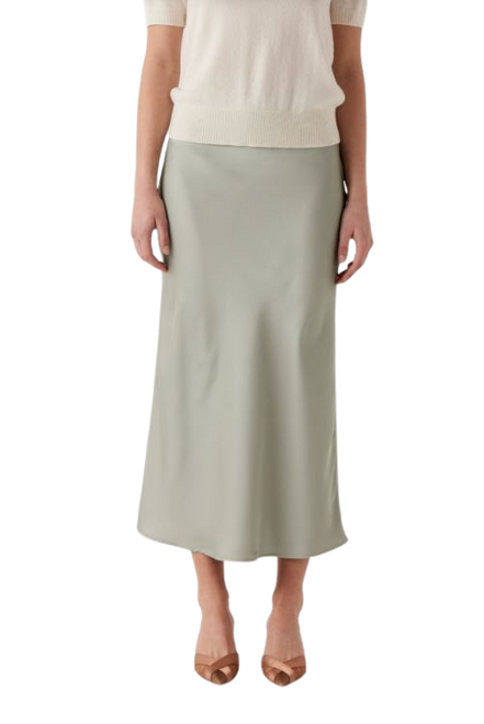 Ava Satin Skirt, Safe Mint