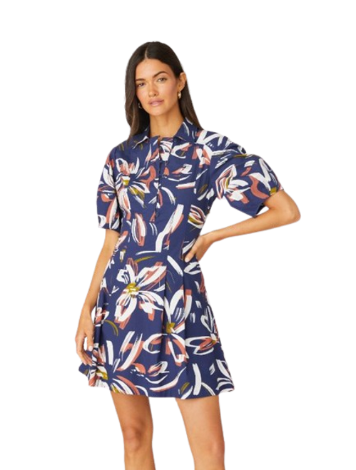 Havanna Dress, Navy/Ivory