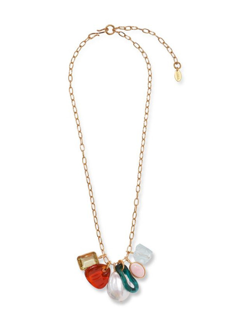 Eleuthera Charm Necklace, Multi