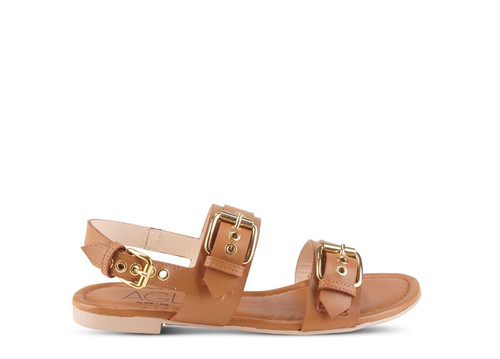 Summer Buckle Sandal, Brandy