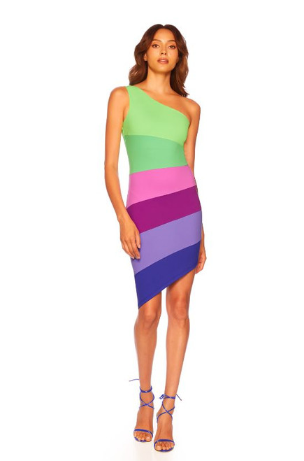 Colorblock Midi Dress, Maldives