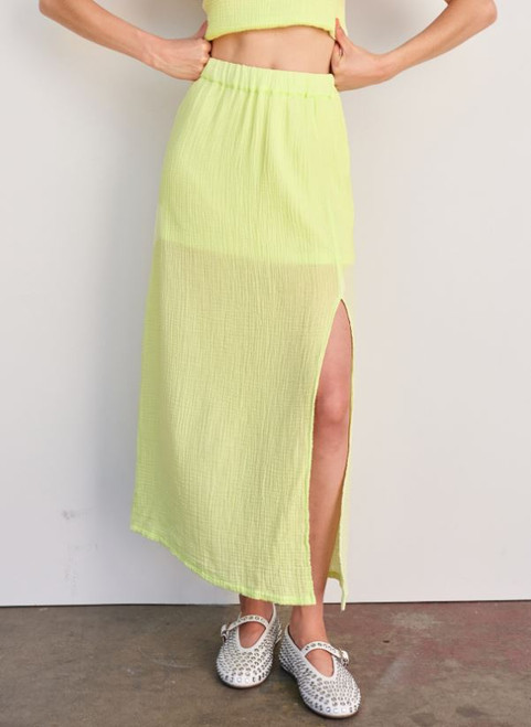 Maxi Skirt, Lime