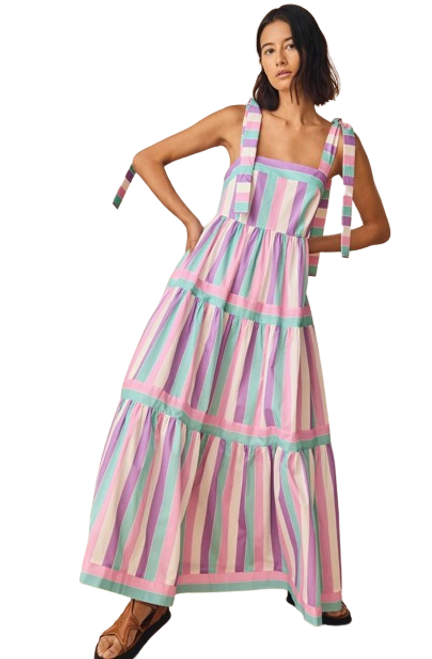 Jessica Dress, Candy Stripe