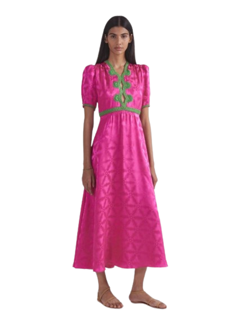 Tabitha Dress, Honeysuckle Pink