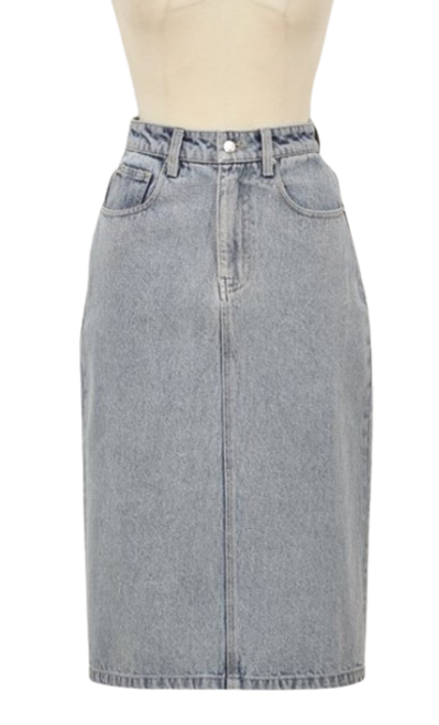 Denim Skirt, Light Denim