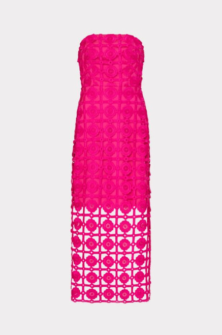 Kait Lace Midi Dress, Milly Pink