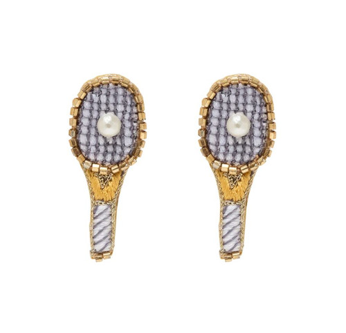 Tennis Racket Studs, Gold/Clear