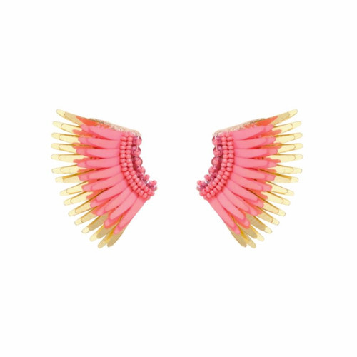 Mini Madeline Earrings, Coral Combo