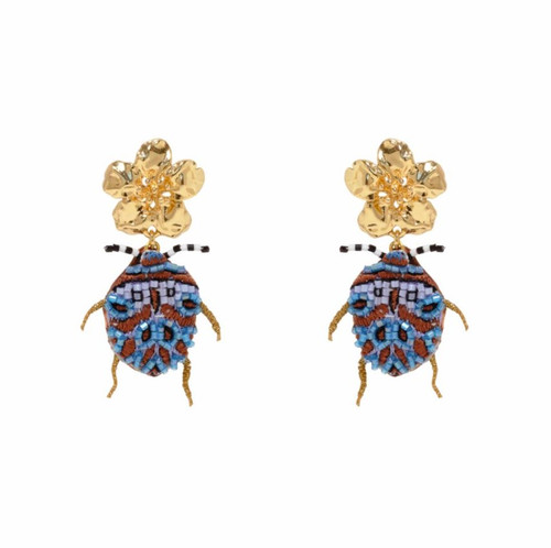 Sahara Earrings, Blues