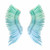 Midi Madeline Earrings, Mint/Light Blue