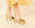 Natalia Platform Heel, Oro