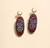 Agnes Drop Earring, Purple