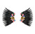 Mega Mini Madeline Earrings, Black Multi