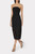 Adrienne Lace Midi Dress, Black