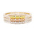 Three Queens Bangles, Clear Crystal