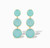 Round We Go Earrings, Paraiba Chalcedony