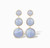 Round We Go Drop Earrings, Blue Lace Agate