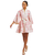 Carmen Mini Dress, Pink Ivory