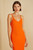 Dray Midi Dress, Sun Coral