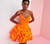 Serenity Dress, Neon Orange