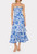 Flowers of Spain Midi Dress, Blue/White