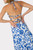 Flowers of Spain Midi Dress, Blue/White