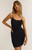Azure Mini Dress, Black