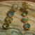 Rabia Earrings, Light Blue